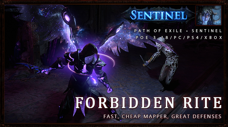 okaymmo:[Sentinel Witch] PoE 3.18 Forbidden Rite Occultist Endgame Build